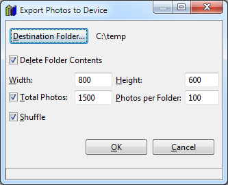 Export Photos to Device