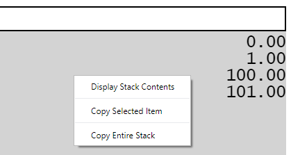 Stack Context Menus